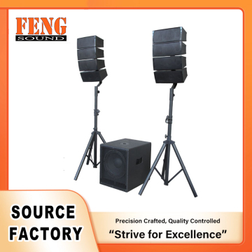Compact Column Speaker System for Live Events