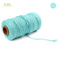 Chainho,100 Meter,Solid Color Full Cotton Rope,20 Colors Availabler,Diameter 2mm,Sewing Thread/DIY Hand Made,Packing Accessories