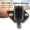 12V/24V Car Battery Double Pole Disconnect Switch Master Battery Disconnect Switch For Auto Motorcycle Boat RV Trailer Yacht Etc