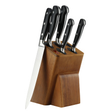 6 pcs stainless steel knife set with sharpener