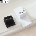 White Black Square Knob Drawer Knobs Pulls Modern Cupboard / Dresser Knobs Kitchen Door Handles Cabinet Pull Knob Furniture