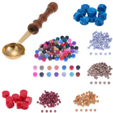 100pcs Vintage Sealing Wax Tablet Pill Beads Stamp Wax for Wedding Invitation Envelope DIY Crafts Sealing Waxs Beads Oil Paints