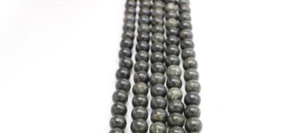 Natural Green curbstone Round Spacers Loose Beads For Jewelry Making DIY Bracelets Necklace Accessories