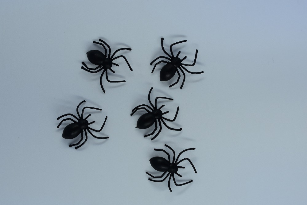 Tricky Halloween Haunted House spoof the whole person Funny Toys simulation fake spider small spider