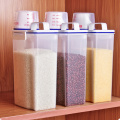 Sealed Rice Barrel Moisture Proof Storage Box Household Kitchen Flour Saving Wheel Bucket Stocks Holder 2kg