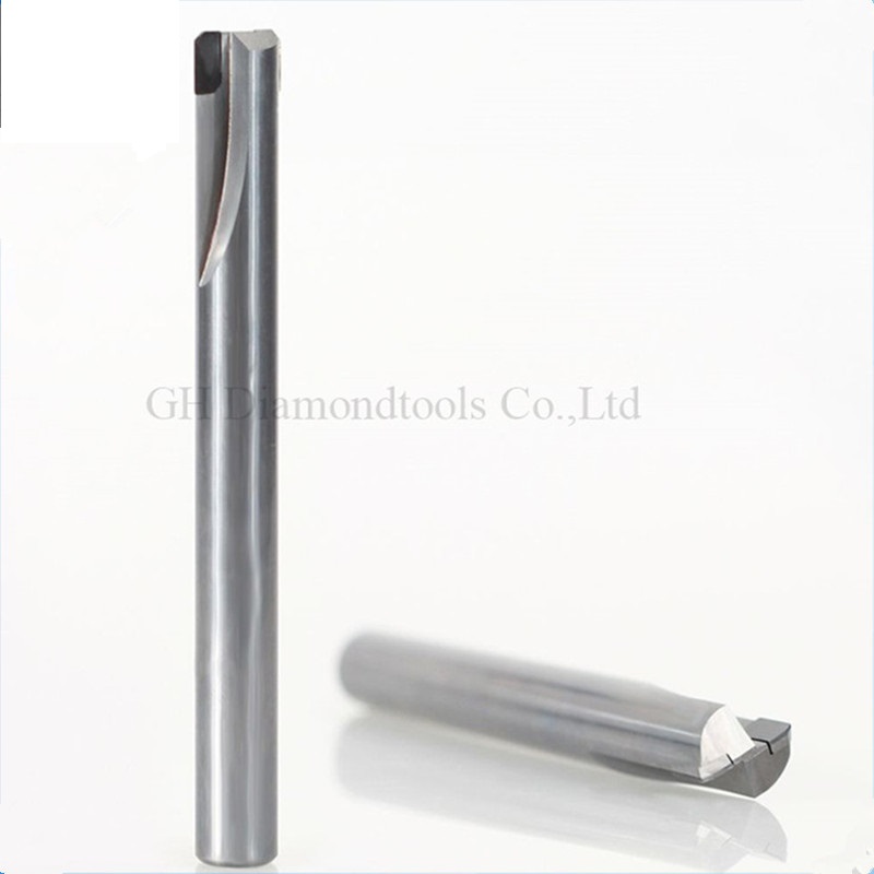 Diamond aluminum milling cutter 4mm 6mm Shank PCD Two Flutes Straight Router Bits carbide end mill tools for cast Aluminum alloy