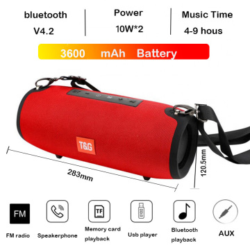 High Power TG118 20W Bluetooth Speaker Waterproof Portable Wireless Stereo Subwoofer Music Player Boom Box TG125 10W Soundbox