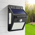 Outdoor LED Solar Wall lamp Night light PIR Motion Sensor Auto ON/Off Waterproof Porch Path Street Garden Security lighting