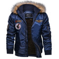 Down Ski Jackets Men Parka Fur Collar Men's Thick Down Jacket Jaqueta masculina Casual Air Force Flight Jacket Tactical Jacket