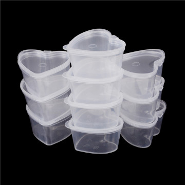10PCS Storage Container Organizer Box With Lid For Playdough Slime Mud Light Clay 50ml Hot sale!