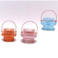 crystal pillar candle holders glass