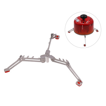 Outdoor Stove Base Fixed Support Gas Stove Fixed Bracket Folding Triangular Bracket Gas Cylinder Tripod Holder Support