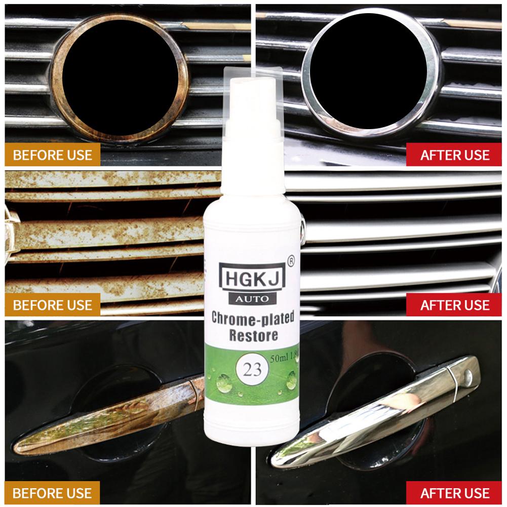 HGKJ-23 Car Chrome Refurbishment Agent Car Standard Rust Refining Cleaning Agent Rust Inhibitor Rust Remover Dropship 20/50ML