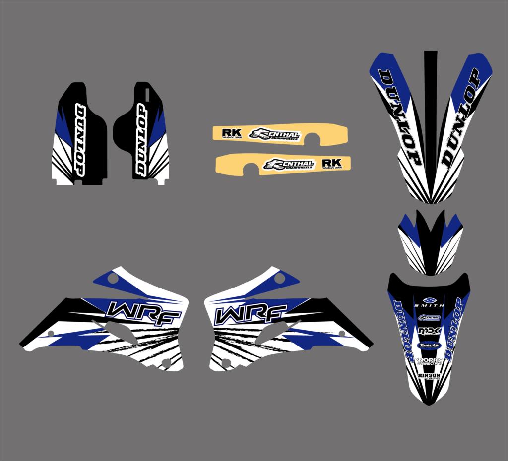 NICECNC Motorcycle Decal and Sticker For Yamaha WR250F 2007-2013 WR450F 2007 2008 2009-2011 WR 250F 450F Team Graphic Decals Kit