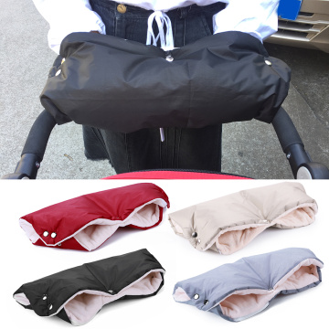 Kids Winter Thick Warm Stroller Gloves Pushchair Hand Muff Mitten Baby Buggy Clutch Cart Hand Gloves Waterproof Pram Accessory