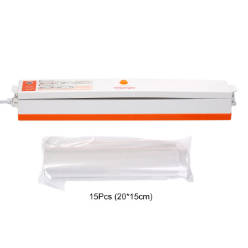 Vacuum Sealer Packaging Machine 220V/110V Household Food Vacuum Sealer Film Sealer Vacuum Packer with 15Pcs Bags