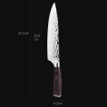 2Pcs Kitchen Knife Set 8" Japanese Chef Knife 7" Cleaver Nakiri Meat Slice Vegetable Knife Laser Damascus 7CR17 Stainless Steel