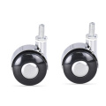 2'' Zinc Alloy Furniture Swivel castor rubber heavy duty caster wheels with Brake for office chair Crib Trolley Cabinet Hardware