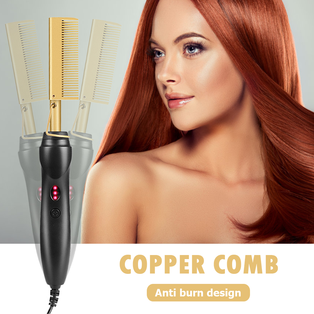 Curling Iron Hair Curler Hot Comb Straightener 2-in-1 Flat Iron Hair Straightener Hair Straight Styler Corrugation Curling Wand