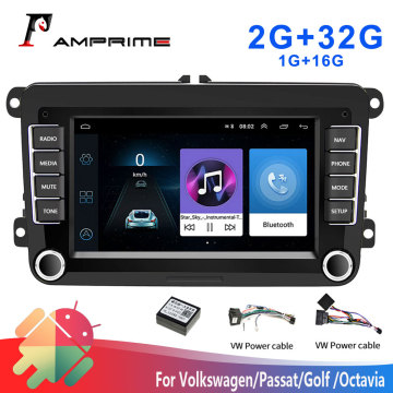 AMPrime 2 din Android Car Radios GPS Multimedia Player For VW/Volkswagen/Golf/Passat/b7/b6/Skoda/Seat/Octavia/Polo Auto Stereo