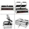 3600W Stainless Steel Electric Grill 220V 50HZ Sandwich Maker Electric Grill with Double Flat Plate Sandwich Press