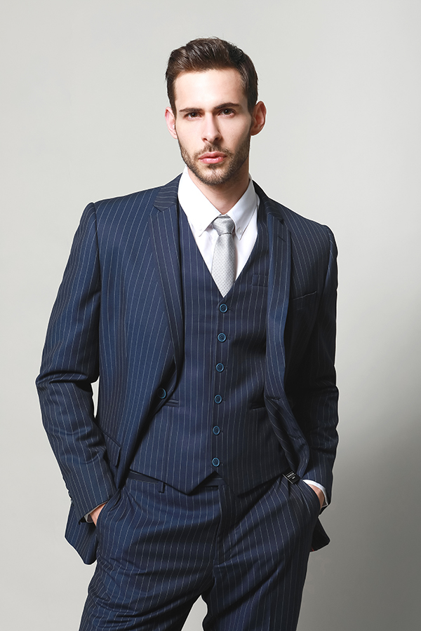 MEN'S THREE SET SUITS WITH WOOL TOUCH