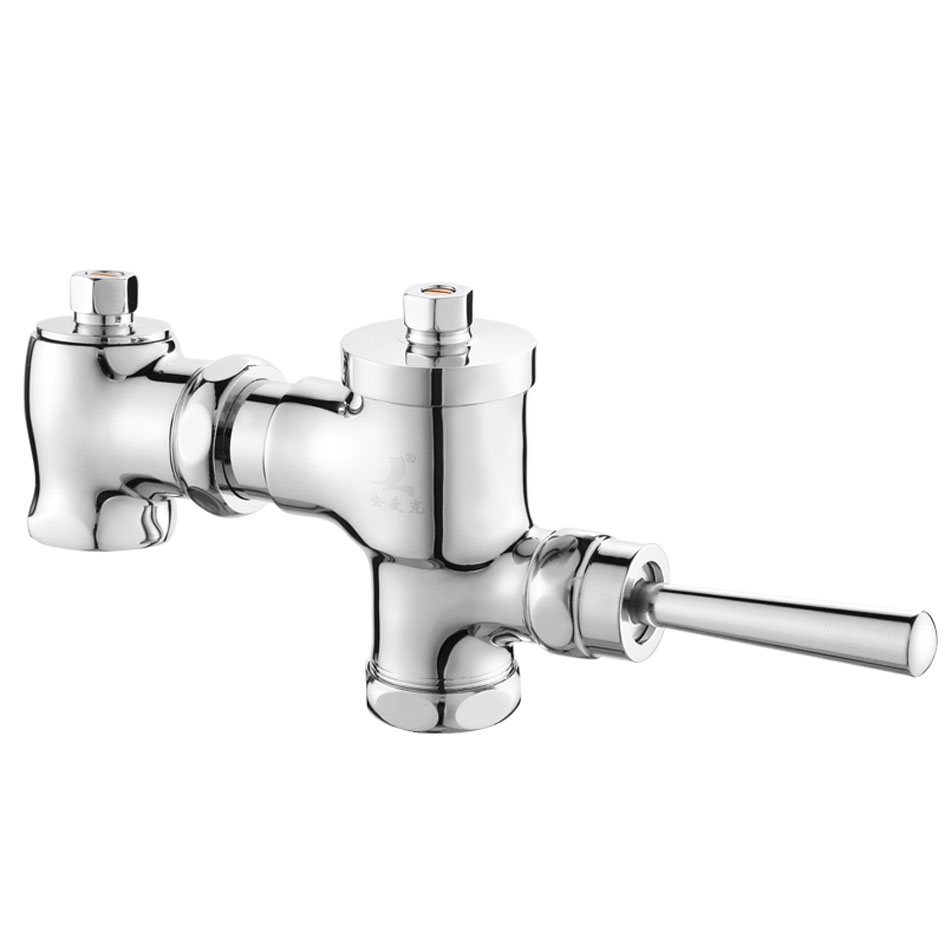 Brass Hand-pressing Flusing Valve for Squatting Pan Time Delayed Stool Flusher Flushometer Hand Control Stool Flushing