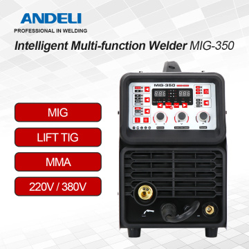 ANDELI MIG Welder MIG-350 220V/380V MIG Welding Machine MIG/LIFT TIG/MMA TIG WELDING