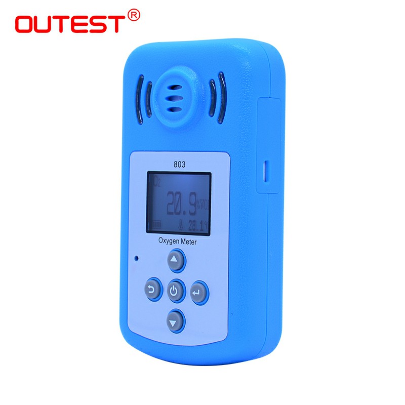 Large LCD Oxygen o2 Concentration gas Detector Oxygen gas meter air quality monitor Gas Analyzer Sound light vibration Alarm