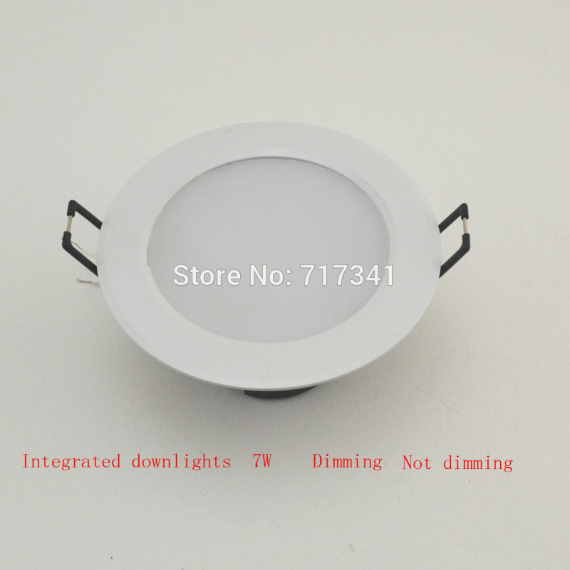 2017 Promotion Free Shipping Downlight 5730smd 7w Warm Cold White Led Ceiling Recessed Grid Slim Round Panel Light Ac85v-265v
