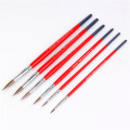 Zhi Weixuan 6pcs high quality paintbrush gouache watercolor oil painting brush art supplies dotting pen free shipping