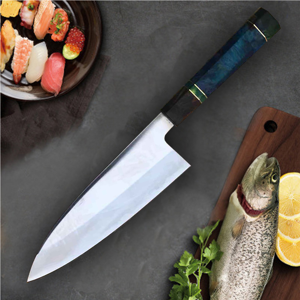 Household vg10 kitchen knife stable wooden handle kitchen knife slicing knife universal knife forging knife