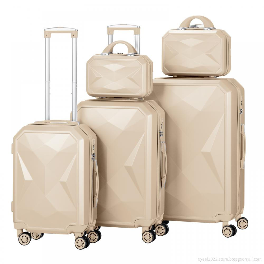 5 Pieces Hardshell Carry on Luggage Suitcases Set