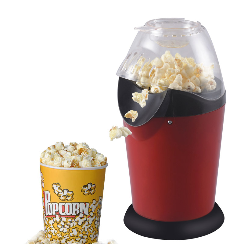 Mini Electric DIY 1200W Household Healthy Hot Air Oil-Free Corn Popcorn Maker Machine Corn Popper For Home Kitchen Children Gift