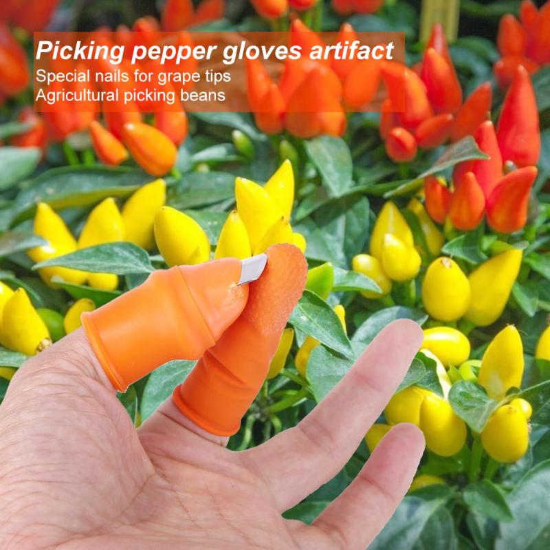 New Plucking Device Thumb Knife For Cutting Vegetables Agricultural Finger Knife S/M Long and short Style Dropshipping
