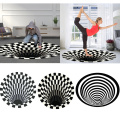 3D Printed Vortex Illusion Rug Carpet Floor Pad Impression Print Bottomless Hole Mat Blanket Room Decoration