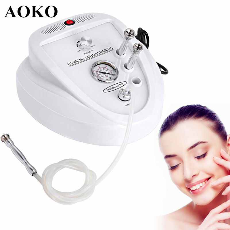 AOKO 3 in 1 Diamond Microdermabrasion Beauty Machine Vacuum Suction Blackhead Removal Skin Exfoliating Skin Care Machine