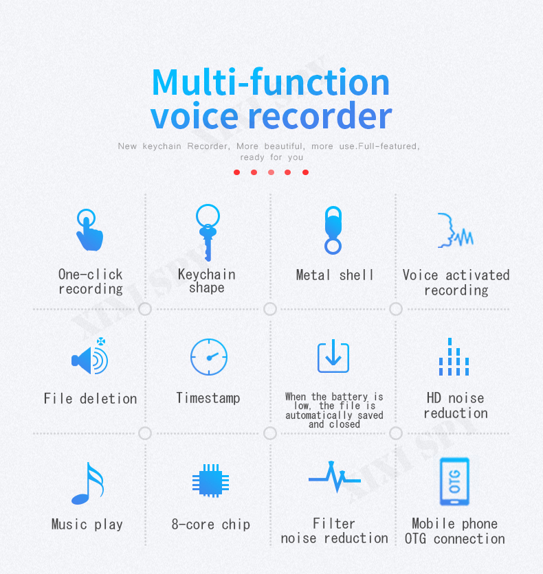 voice recorder mini recording dictaphone digital micro audio record sound flash drive usb secret Keychain