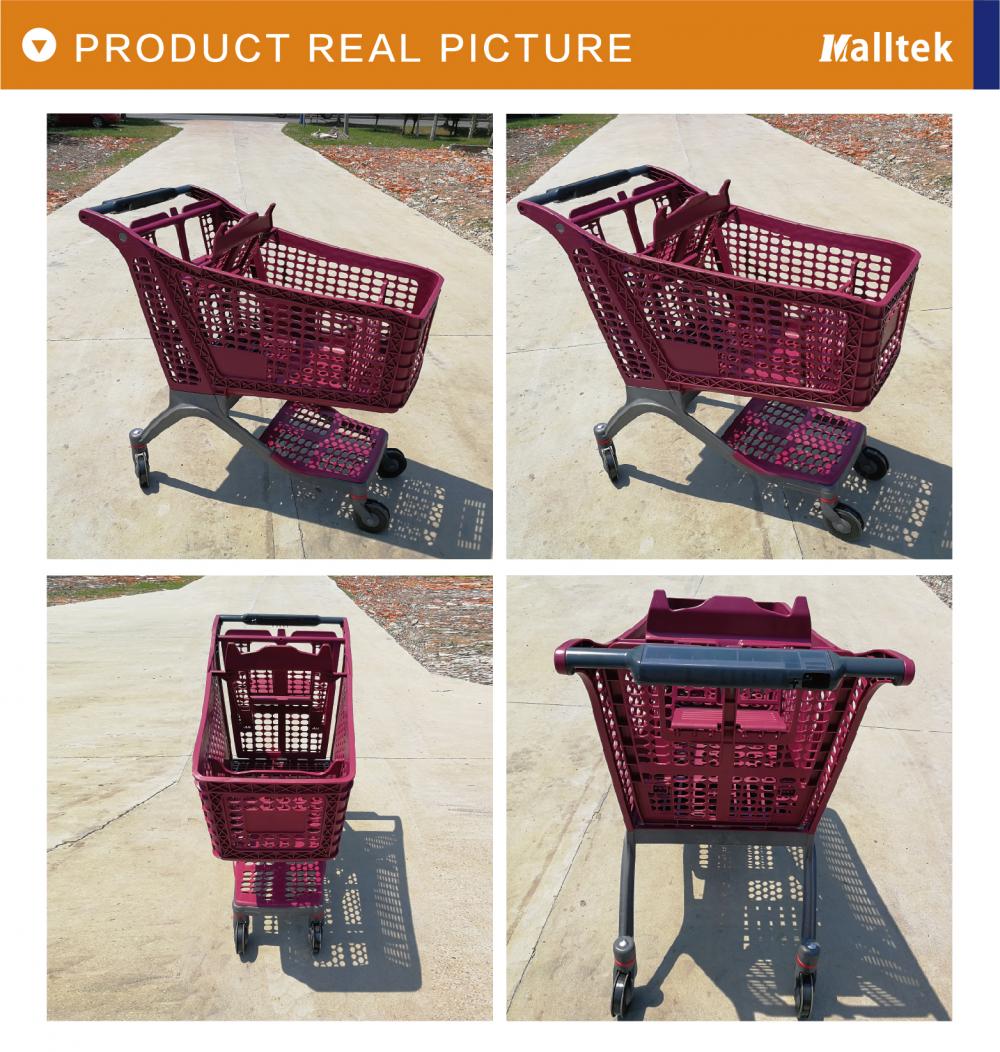 Convenience Store 130L Plastic Shopping Cart
