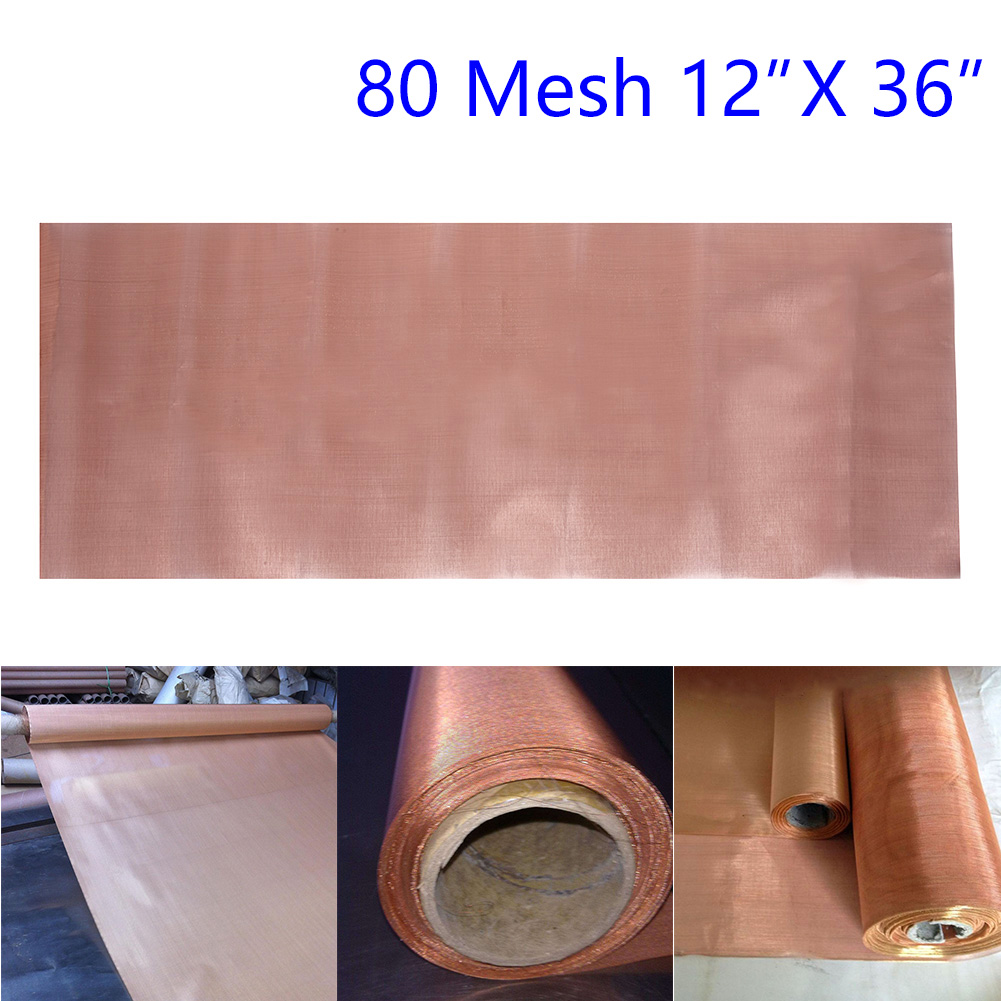 12x36 Inches 80 vc heat dissipation Mesh Copper Woven Wire Dry Sift Cloth metal Screen Filter Net Lab Dental Supply Accessory