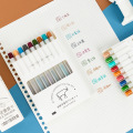 9pcs Nordic Handwritten Morandi Color Pens Set with 12pcs Bookmarks for Free Drawing DIY Marker Liner Office School Gift A6762