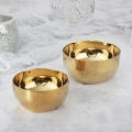 304 Stainless Steel Bowls Rose Golden Silver color Double Layer Insulated Rice Noodle Ramen Food Container Kitchen Products 1PC