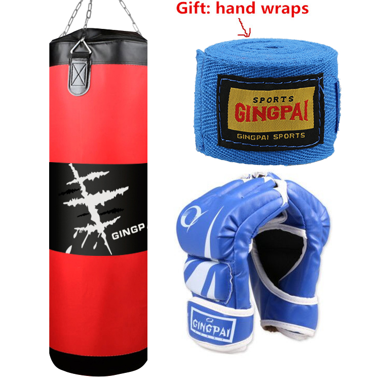 High Quality MMA Sandbags Boxing MMA Series / Boxing sand bags / (Empty Boxing Bag)100cm /Boxing Gloves Punching Bags Hand Wraps