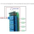 DC 12V 4Ch RS232 Relay Board SCM PC UART DB9 Remote Control Switch PLC Motor Car free shipping