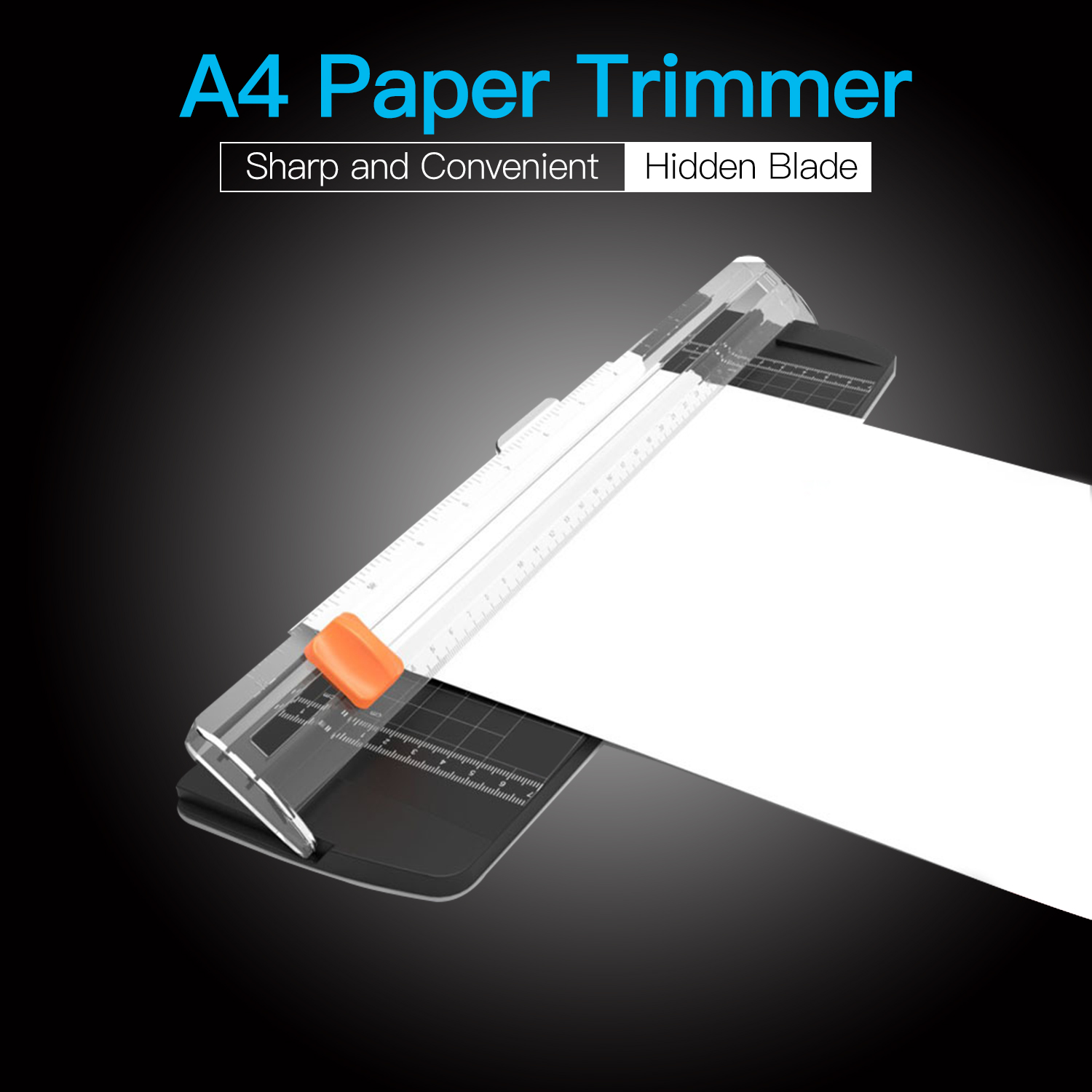 Aibecy Portable Paper Trimmer A4 Size Paper Cutter Cutting Machine 12 Inch Cutting Width for Craft Paper Photo Laminated Paper