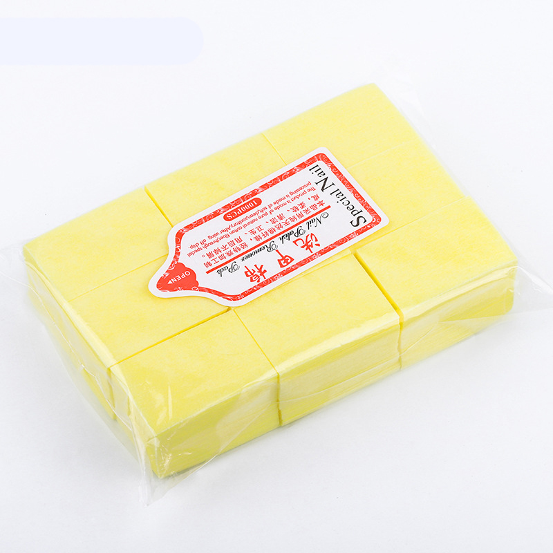 600 Pcs/Bag Nail Polish Remover Wipes Cleaning Lint Free Paper Pad Soak off Remover Manicure tool