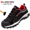 LARNMERM Mens Safety Shoes Work Shoes Steel Toe Comfortable Lightweight Breathable Anti-smashing Non-slip Construction Shoes