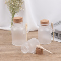 1PCS Empty 100g 200g 300g Powder Plastic Bottle Bath Salt Jar with Wood Cork & Wooden Spoon New