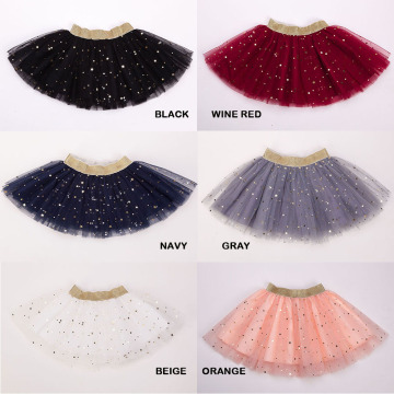Girls pettiskirt baby tutu skirts tulle puffy skirts toddler/infant Five Stars skirt princess Summer Children's Clothing