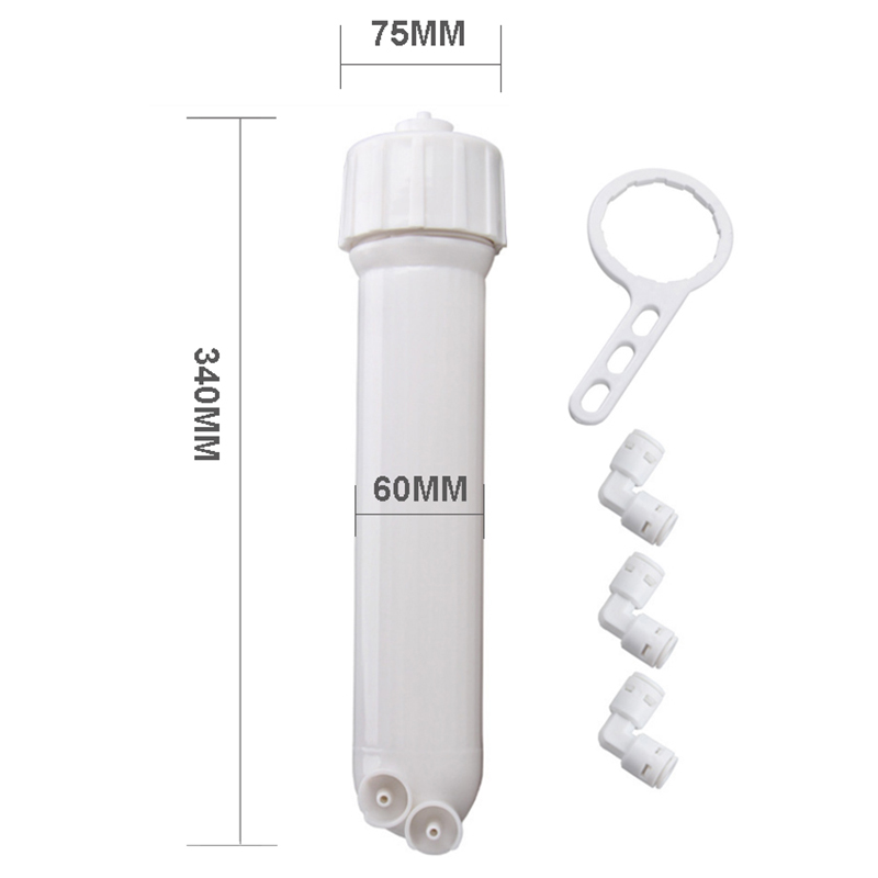 Water Filter Parts Membrane Housing 10inch Fiber Membrane Sediment Filter For 1812/2012 With All Fittings Spanner Accessories